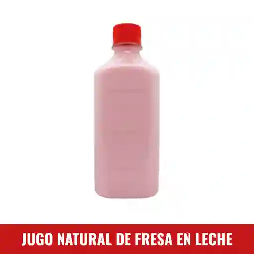 Jugo Natural De Fresa En Leche