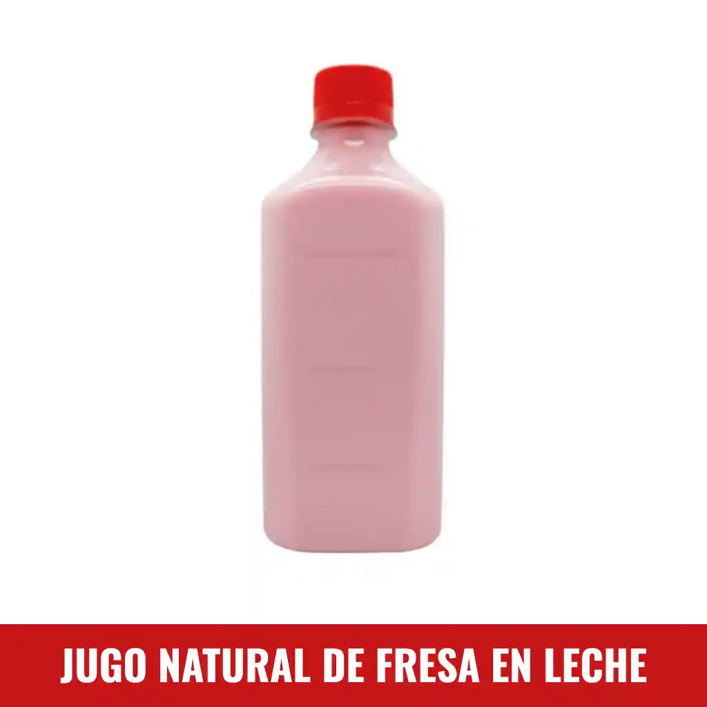 Jugo Natural De Fresa En Leche
