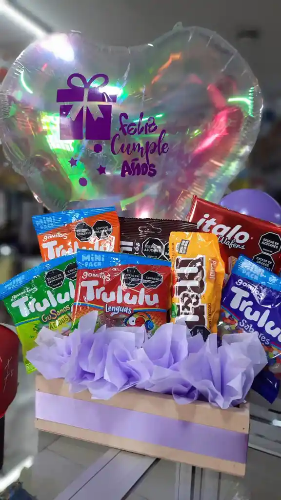 Detalle Regalo Ancheta Para Dama O Niña Feliz Cumpleaños
