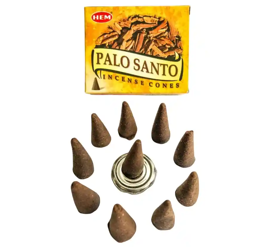 Incienso En Conos X 10 Unds Aroma Palo Santo