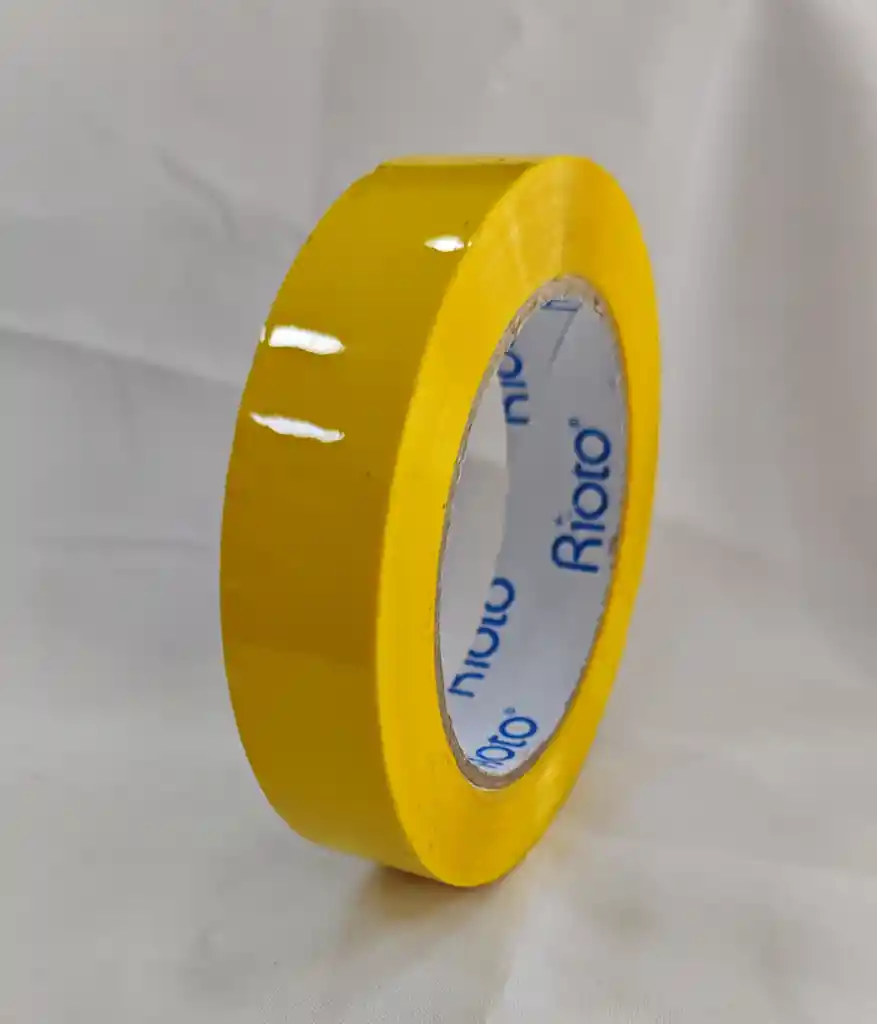 Cinta Adhesiva Identificacion Amarilla 24mm X 100m Plastica
