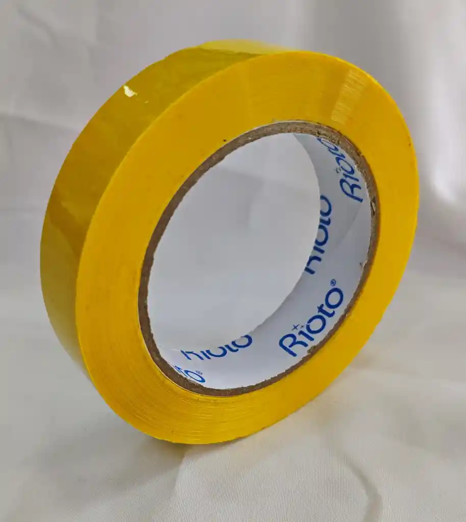 Cinta Adhesiva Identificacion Amarilla 24mm X 100m Plastica
