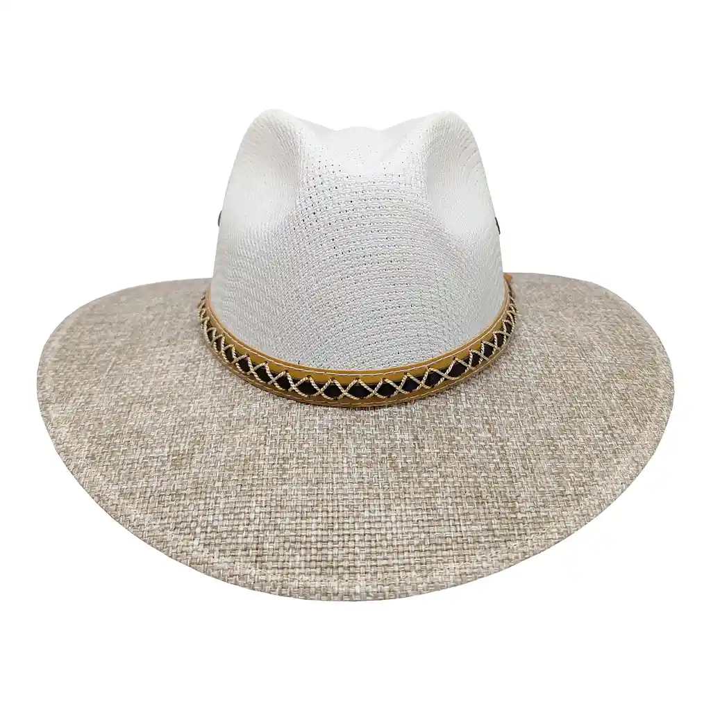 Sombrero Aguadeño Tradicional Paisa Panama Playa Hombre Mujer Blanco Talla 4/m - 55 Cm