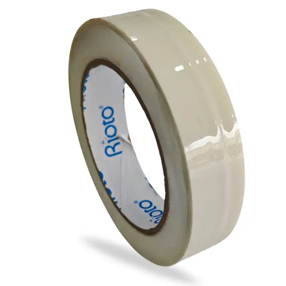 Cinta Adhesiva Identificacion Blanca 24mm X 100m Plastica