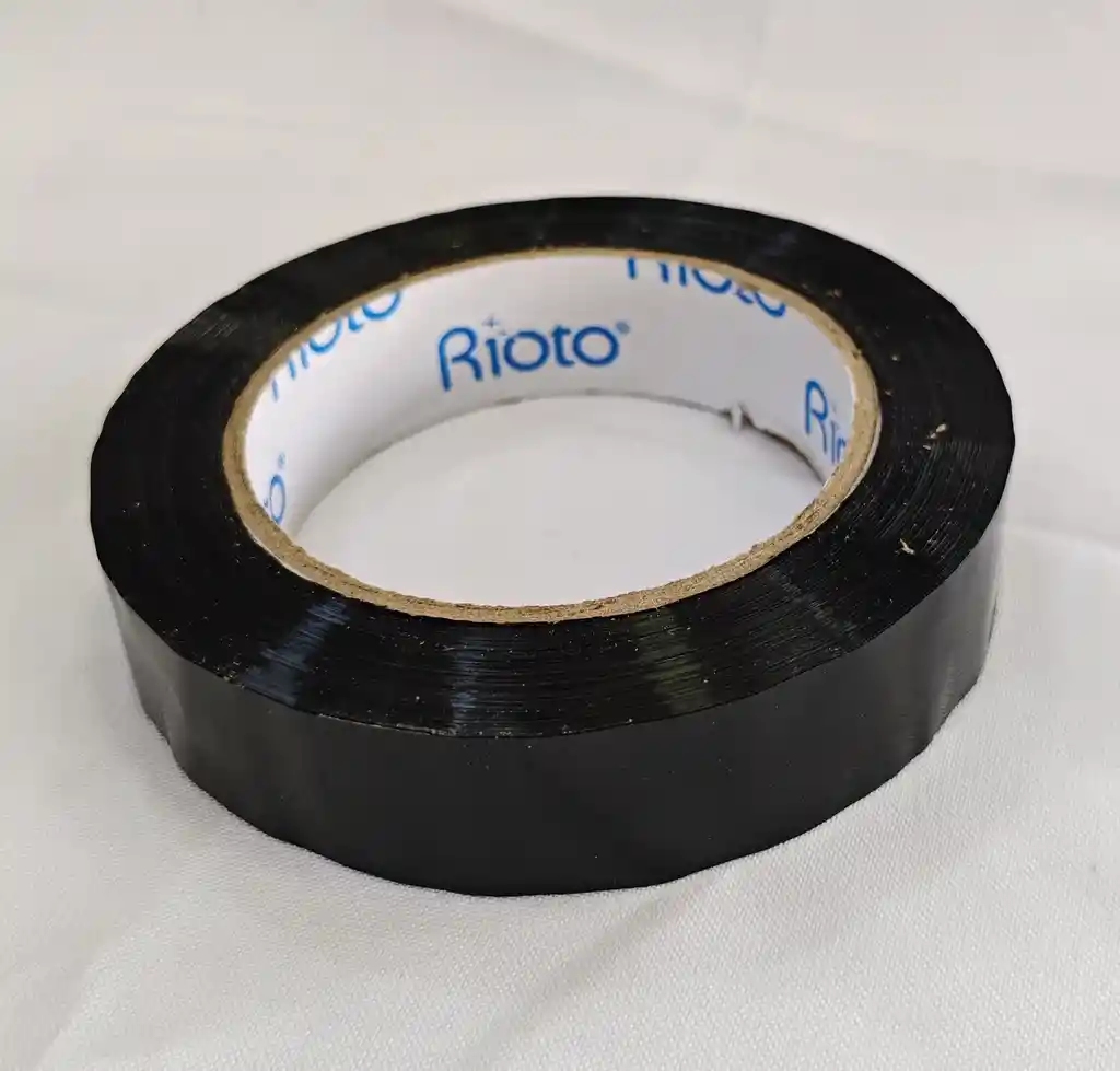 Cinta Adhesiva Identificacion Negro 24mm X 100m Plastica