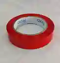 Cinta Adhesiva Identificacion Rojo 24mm X 100m Plastica