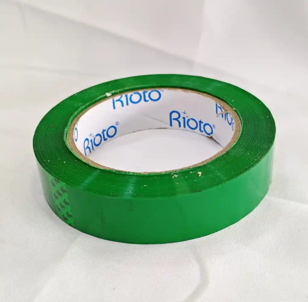 Cinta Adhesiva Identificacion Verde 24mm X 100m Plastica