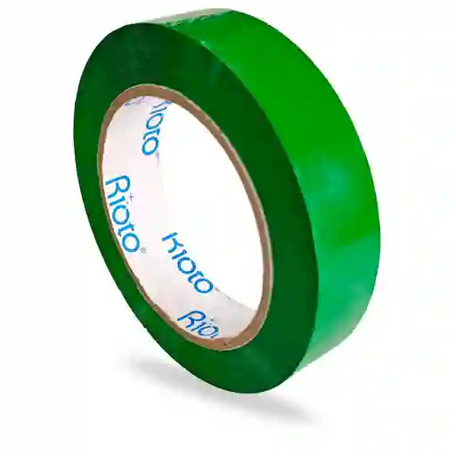 Cinta Adhesiva Identificacion Verde 24mm X 100m Plastica