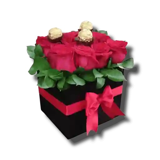 Chocolates Caja De Rosas Con Ferrero