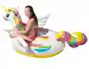 Flotador Lancha Inflable Unicornio Intex