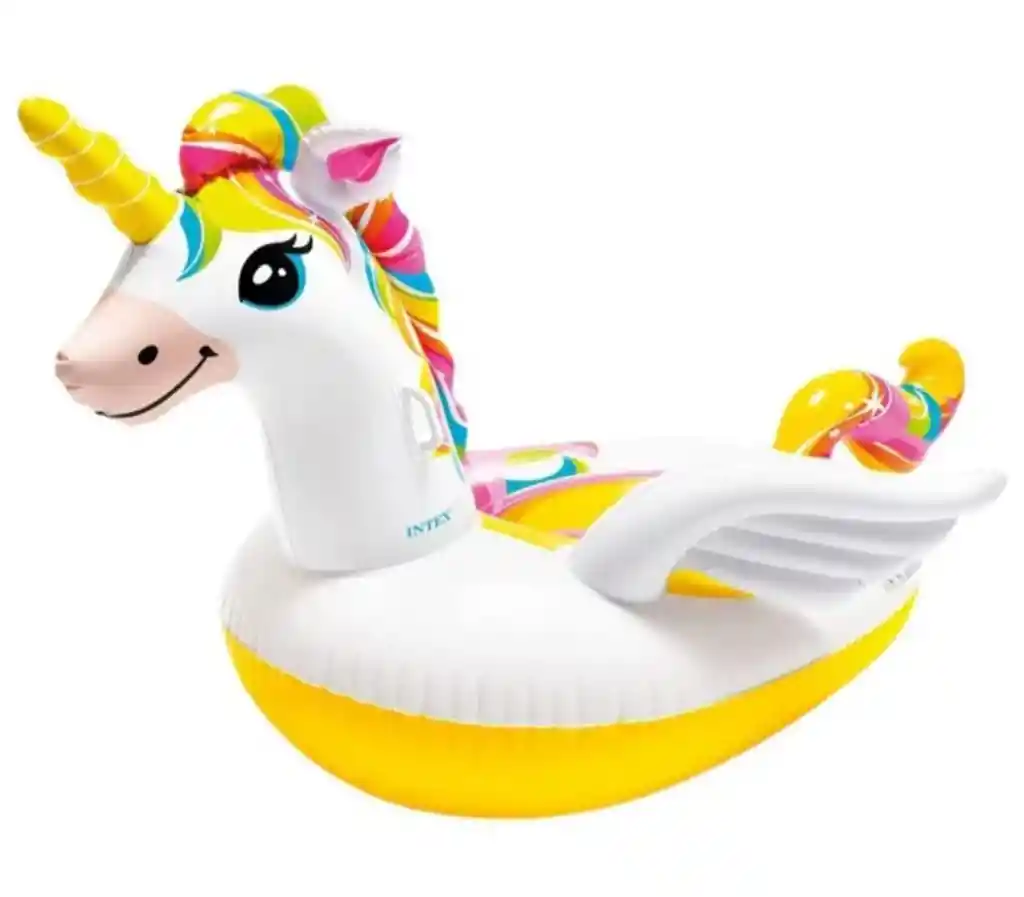 Flotador Lancha Inflable Unicornio Intex
