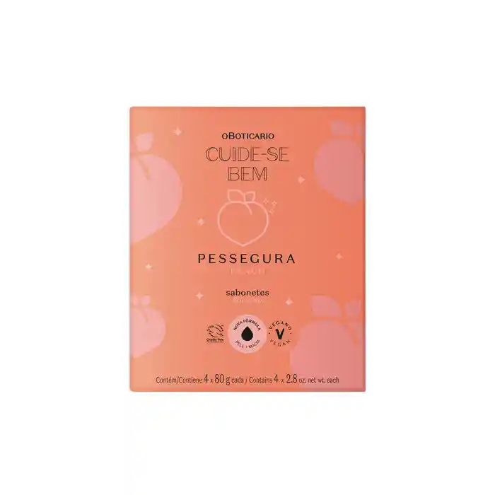 Jabón En Barra Durazno 4x80g Cbem