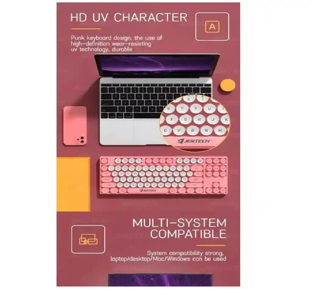 Jertech Dk600 Gaming Punk Keyboard