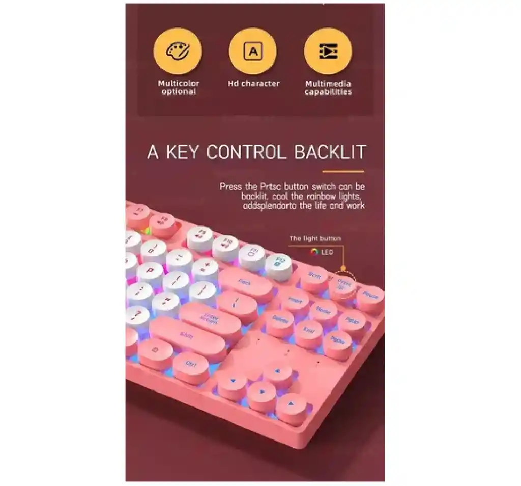 Jertech Dk600 Gaming Punk Keyboard