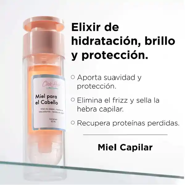 Miel Para Cabello Click Hair Aceite Sellador 50 Ml