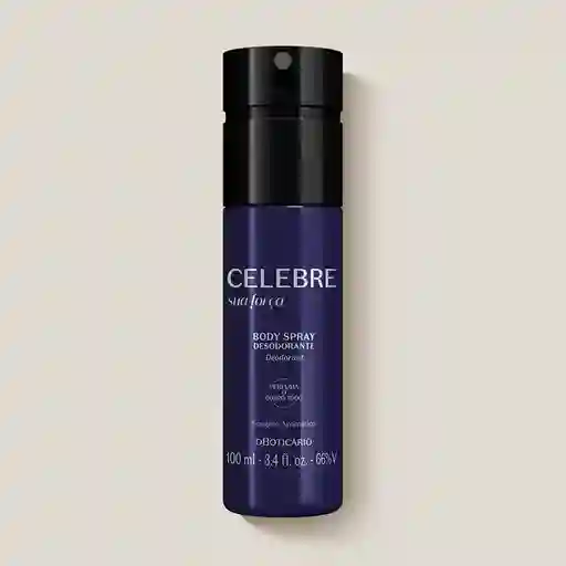 Desodorante Masculino Sua Força, 100ml. Celebre