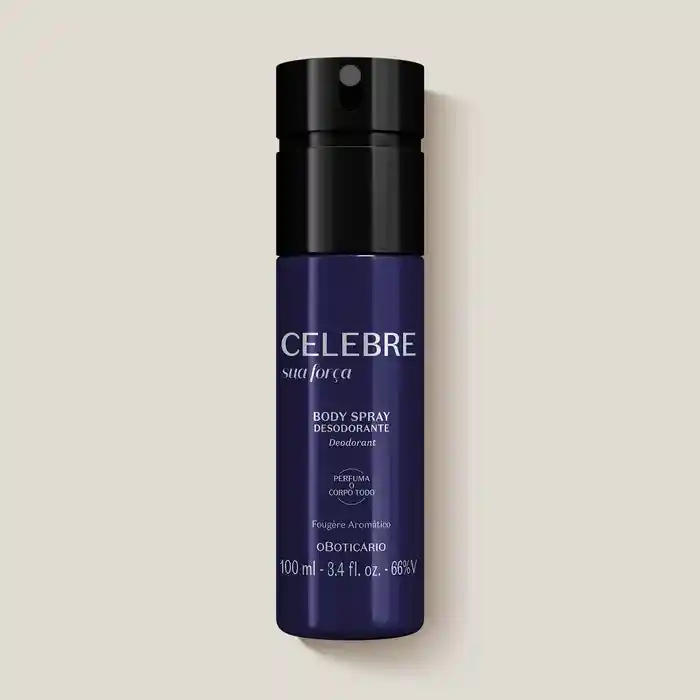 Desodorante Masculino Sua Força, 100ml. Celebre