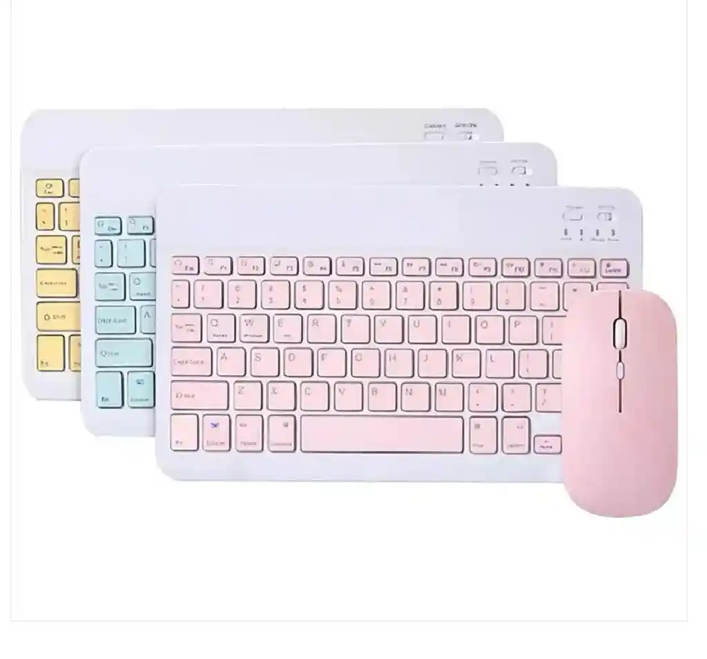 Combo Teclado Y Mouse Inalambrico Recargable Bluetooth Bt209
