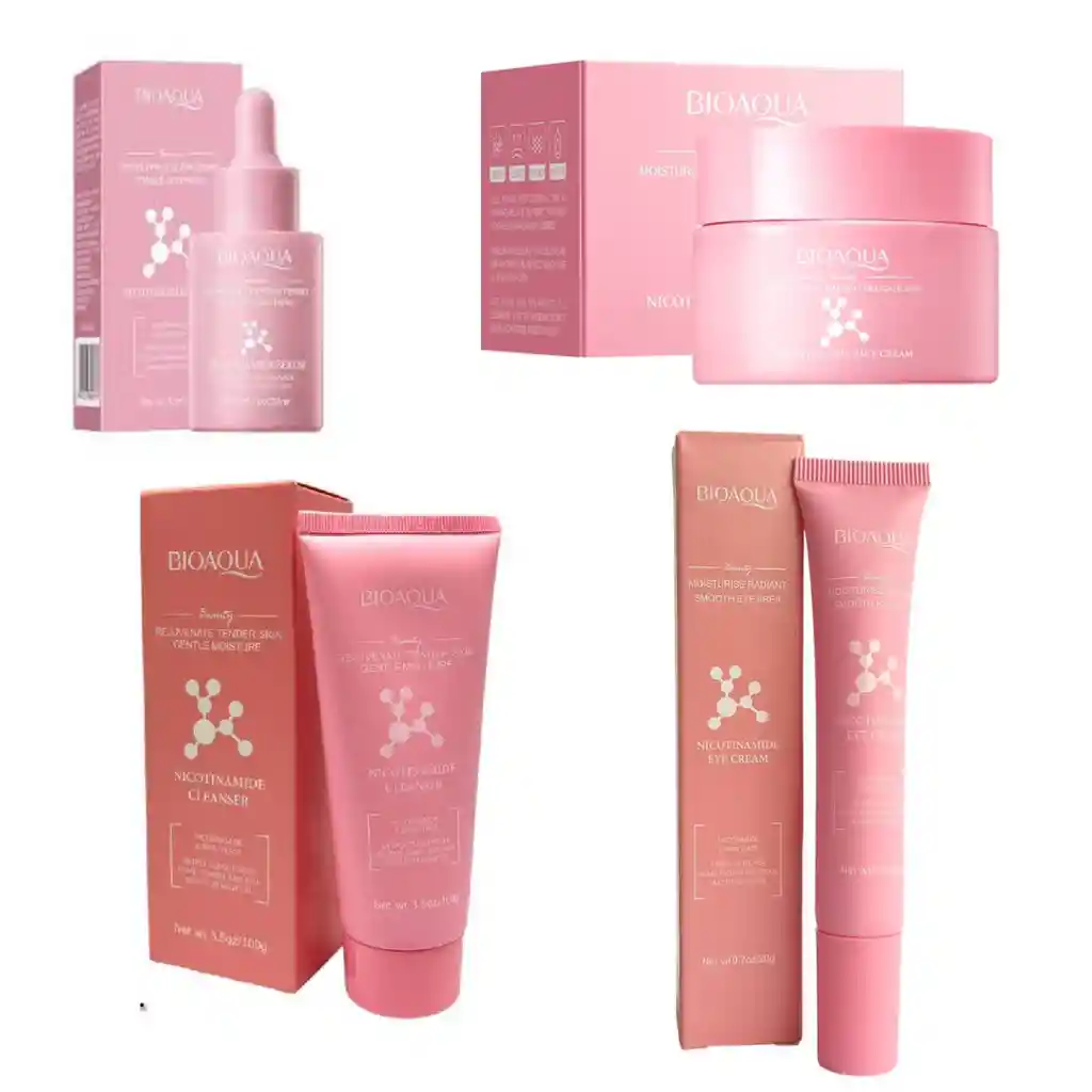 Kit Facial Niacinamida 4 Productos Bioaqua