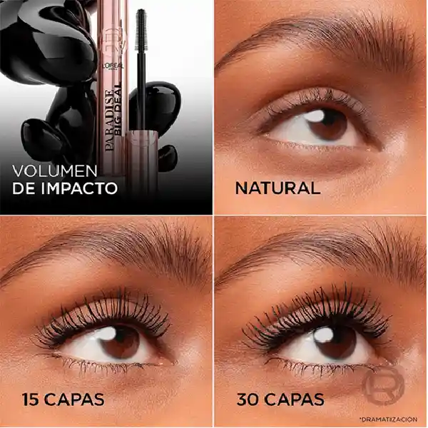 Pestañina L'oréal Paris Lash Paradise Big Deal Lavable