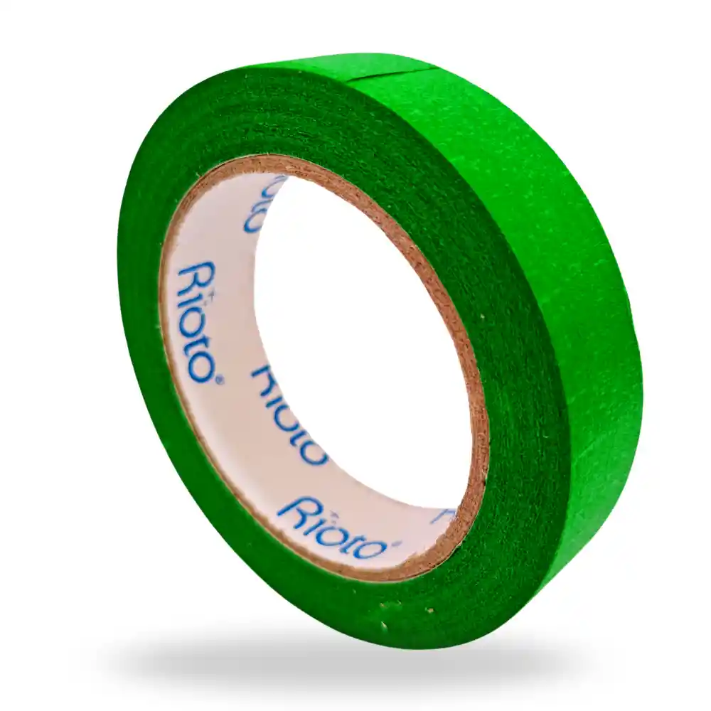 Cinta Enmascarar Verde Decorativa 24mm 40mt