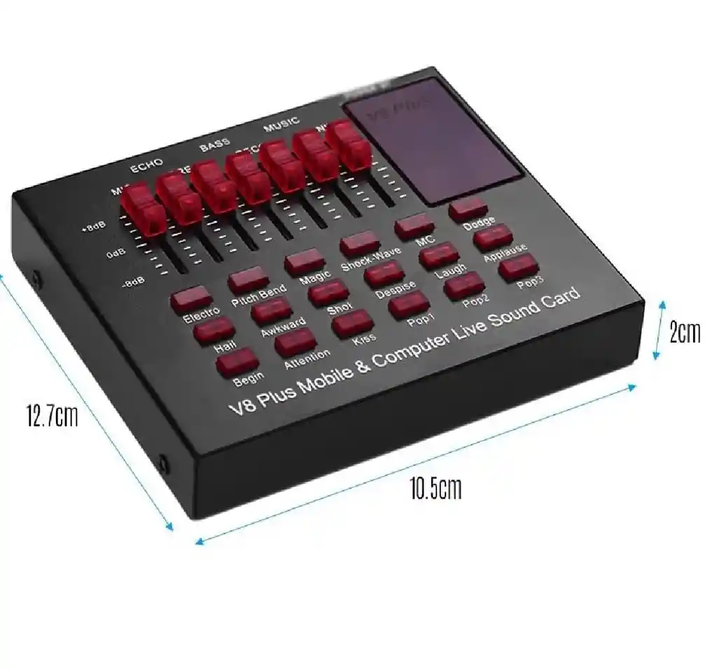 Tarjeta De Sonido V8 Plus