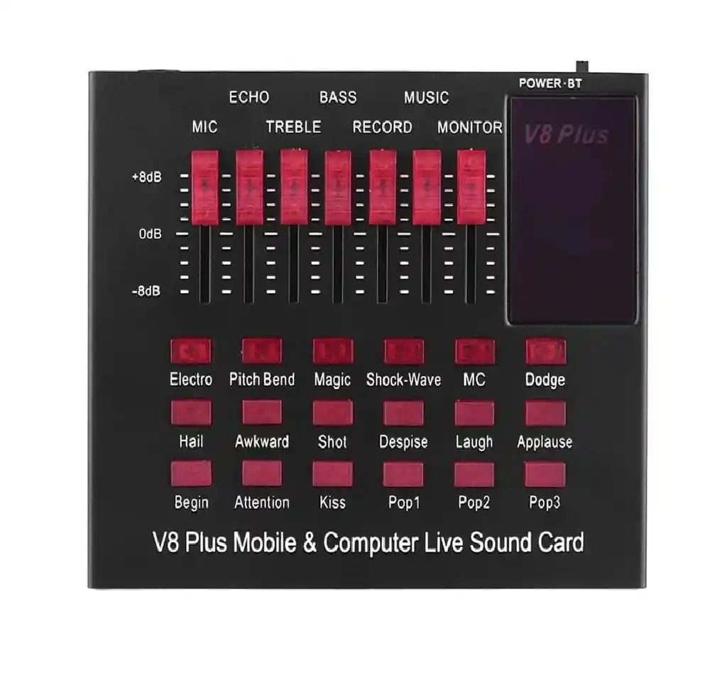 Tarjeta De Sonido V8 Plus