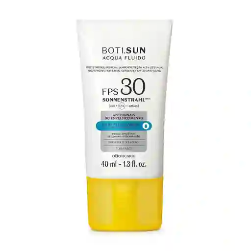 Protector Solar Facial Diario Antiseñales Fps 30 40ml Botisun Acqua Fluido
