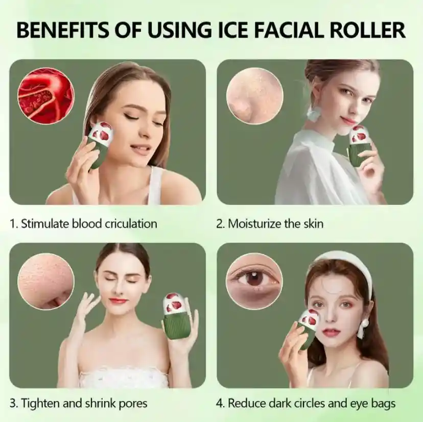 Rodillo Molde Masajeador Facial Silicona