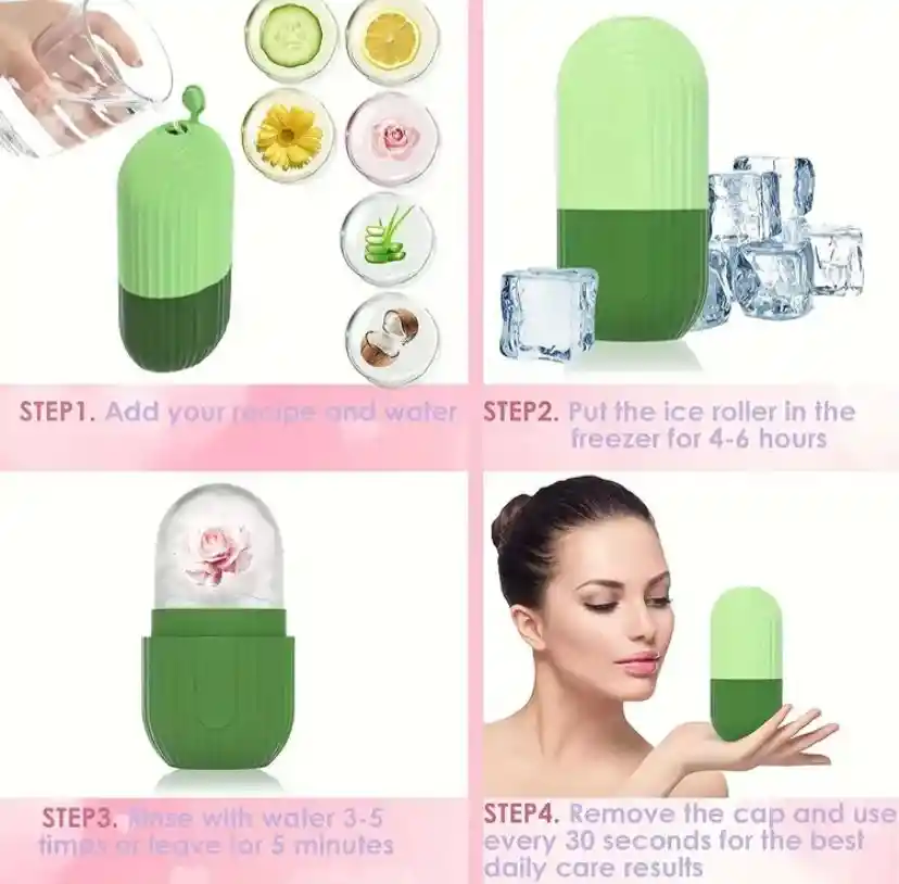 Rodillo Molde Masajeador Facial Silicona