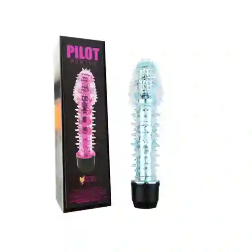 Vibrador Consolador 17cm Pilot Puntos Texturizado Dildo Con Textura