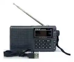 Radio Portátil Multibanda Recargable Am Fm Sw Y Mp3