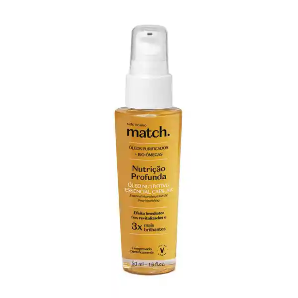 Óleo Capilar Cabello Seco, Opaco O Desnutrido 50 Ml Match