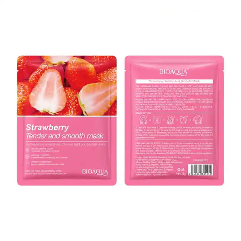 Velo Facial Fresas Bioaqua