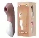 Vibrador Succionador De Clitoris Y Peson 10 Modos De Vibración Masturbador Estimulador Pilas Simula Sexo Oral Osito Biggi Potente
