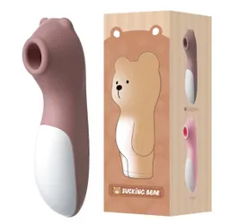 Vibrador Succionador De Clitoris Y Peson 10 Modos De Vibración Masturbador Estimulador Pilas Simula Sexo Oral Osito Biggi Potente