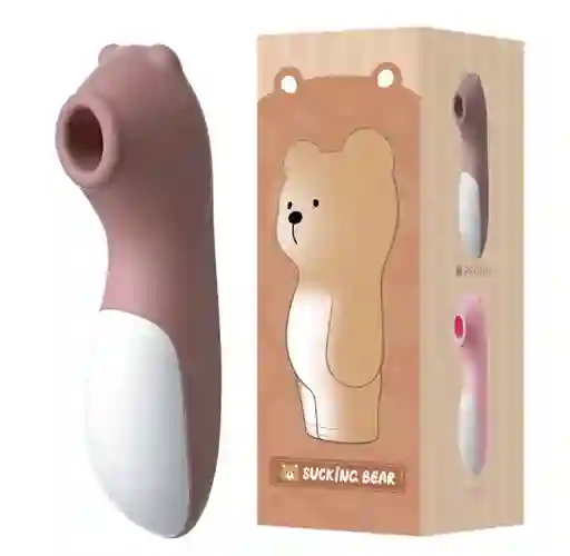 Vibrador Succionador De Clitoris Y Peson 10 Modos De Vibración Masturbador Estimulador Pilas Simula Sexo Oral Osito Biggi Potente