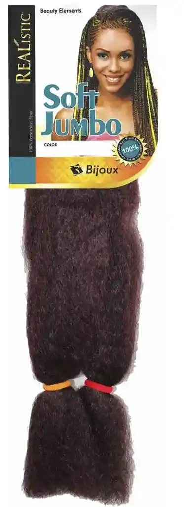 Extension De Cabello Sintetico, 100% Kanekalon, Realistic - Color M1bbg