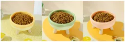 Plato Comedero Pequeño Dona Con Base
