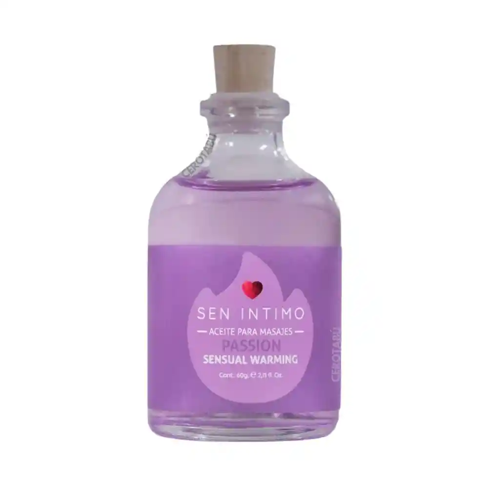Aceite Corporal Para Masajes Tibio Passion X60 Ml