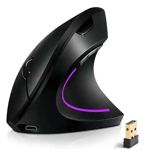Mouse Vertical Ergonómico Inalámbrico De Alta Comodidad