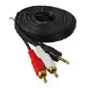 Cable Audio Auxiliar 2x1 Plug 3,5mm Jack 3.5mm 5 Metros