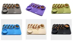 Plato Comedero De Goma Set Multifuncional Tipo Tapete