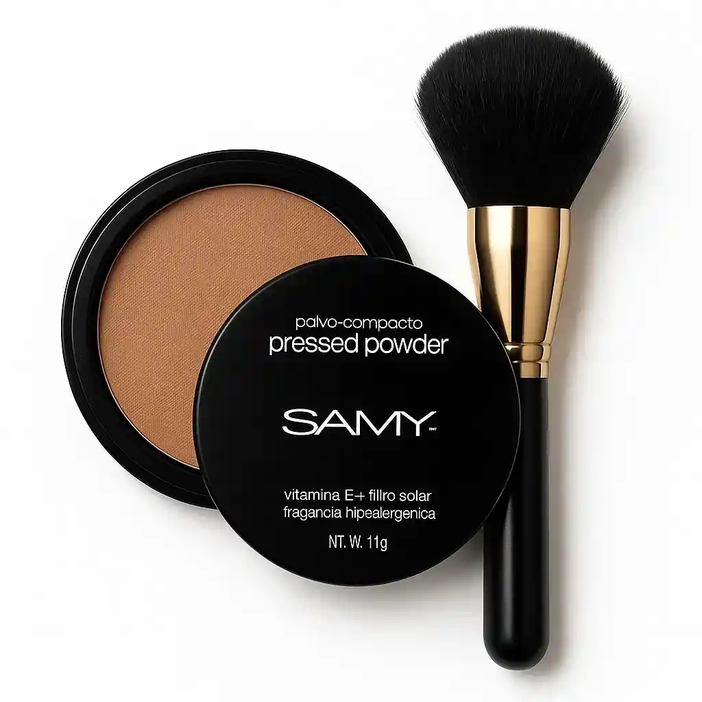 	 Polvo Compacto Samy - Tono 04 Almendra