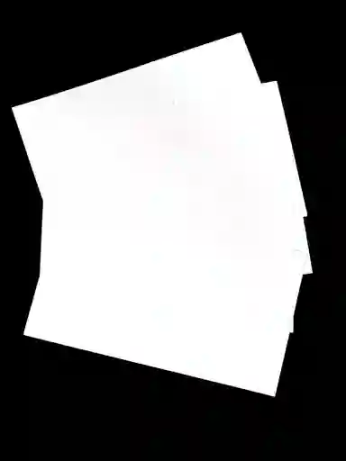 Tarjeta Blanca Opalina X 5 Unidades Medidas 9,5 X 5.5