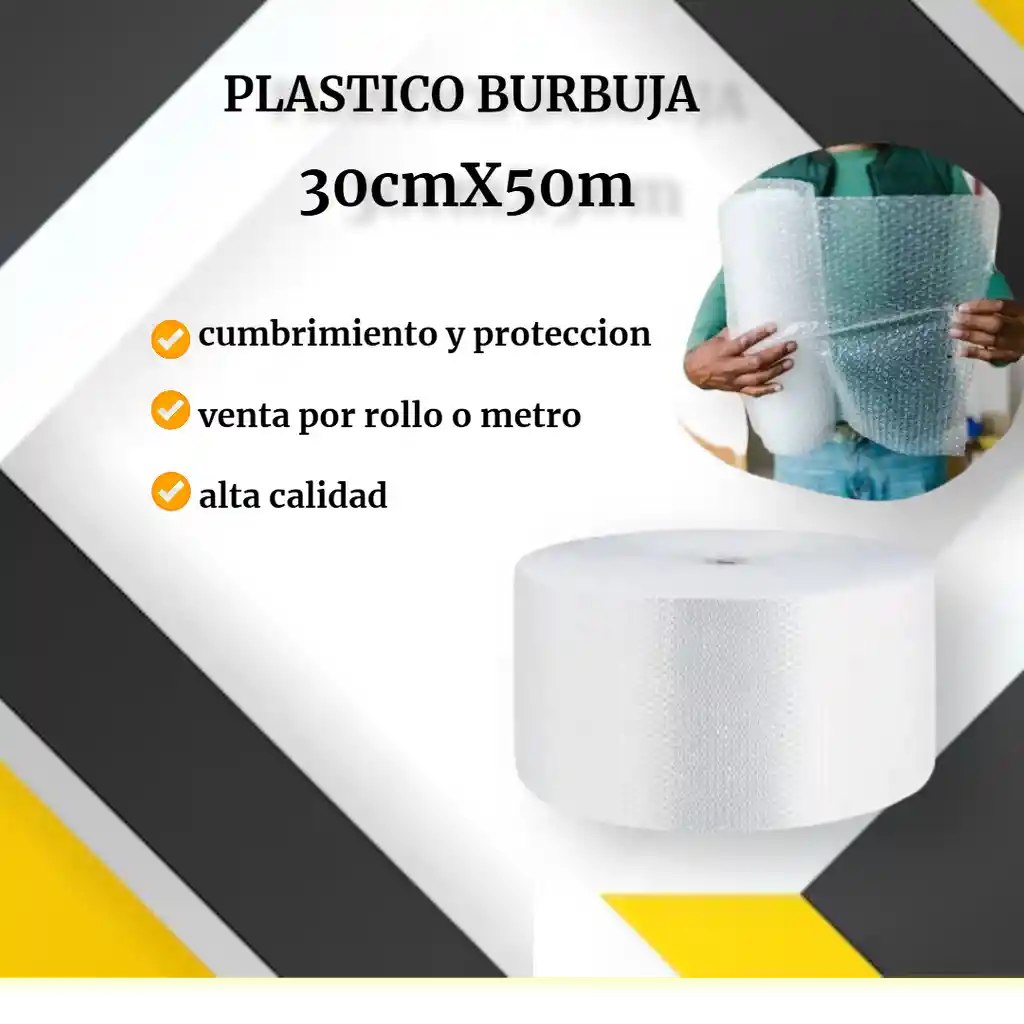 Plastico Burbuja 30cmx50m -empaque