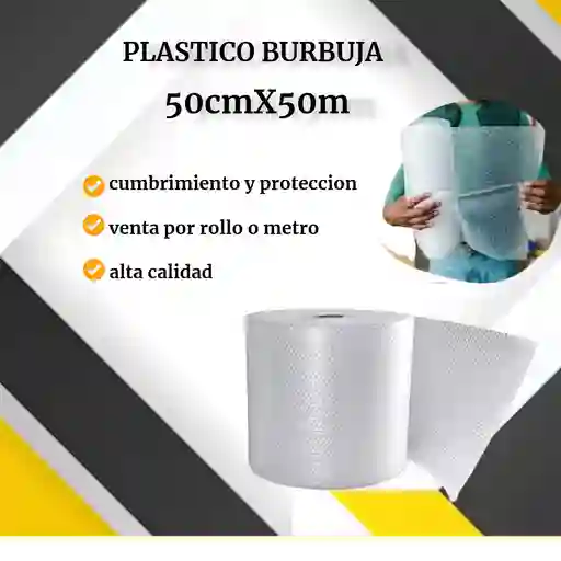 Plastico Burbuja 50cmx50m -empaque