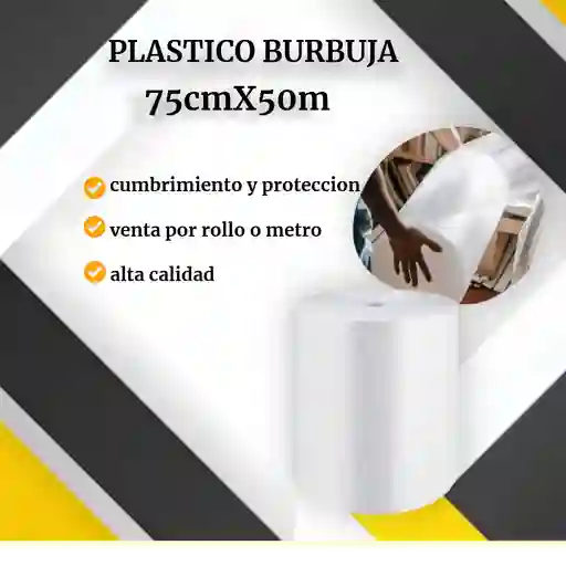 Plastico Burbuja De 75cmx50m-empaque