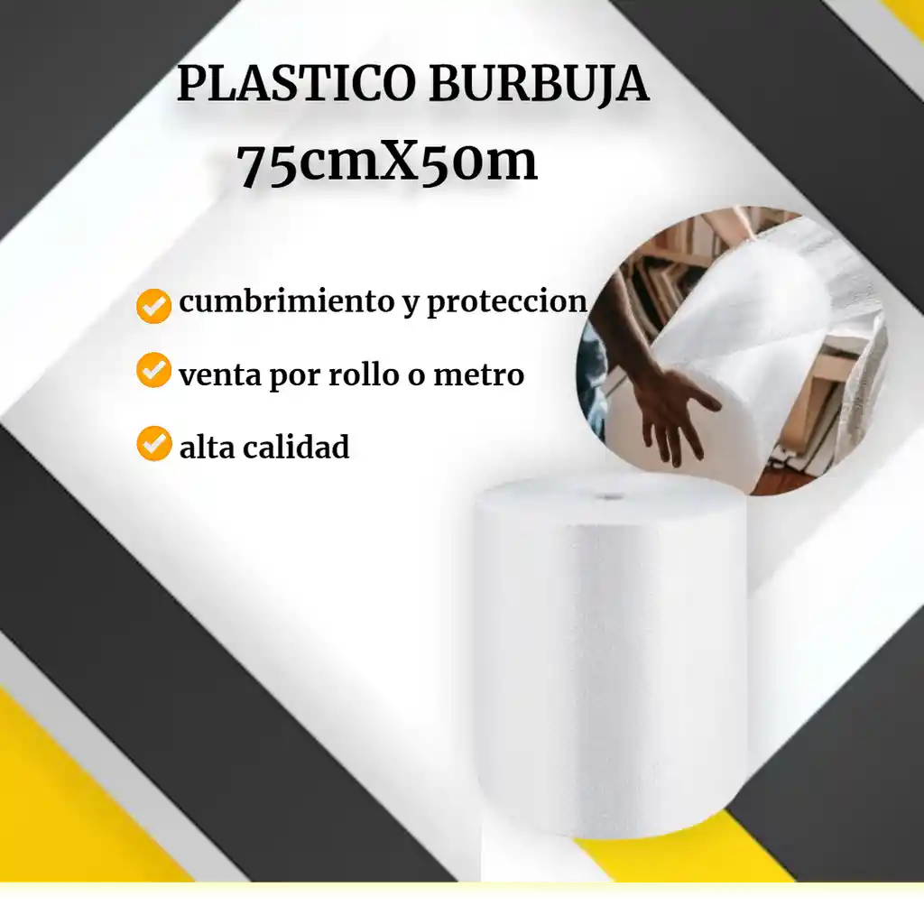 Plastico Burbuja De 75cmx50m-empaque