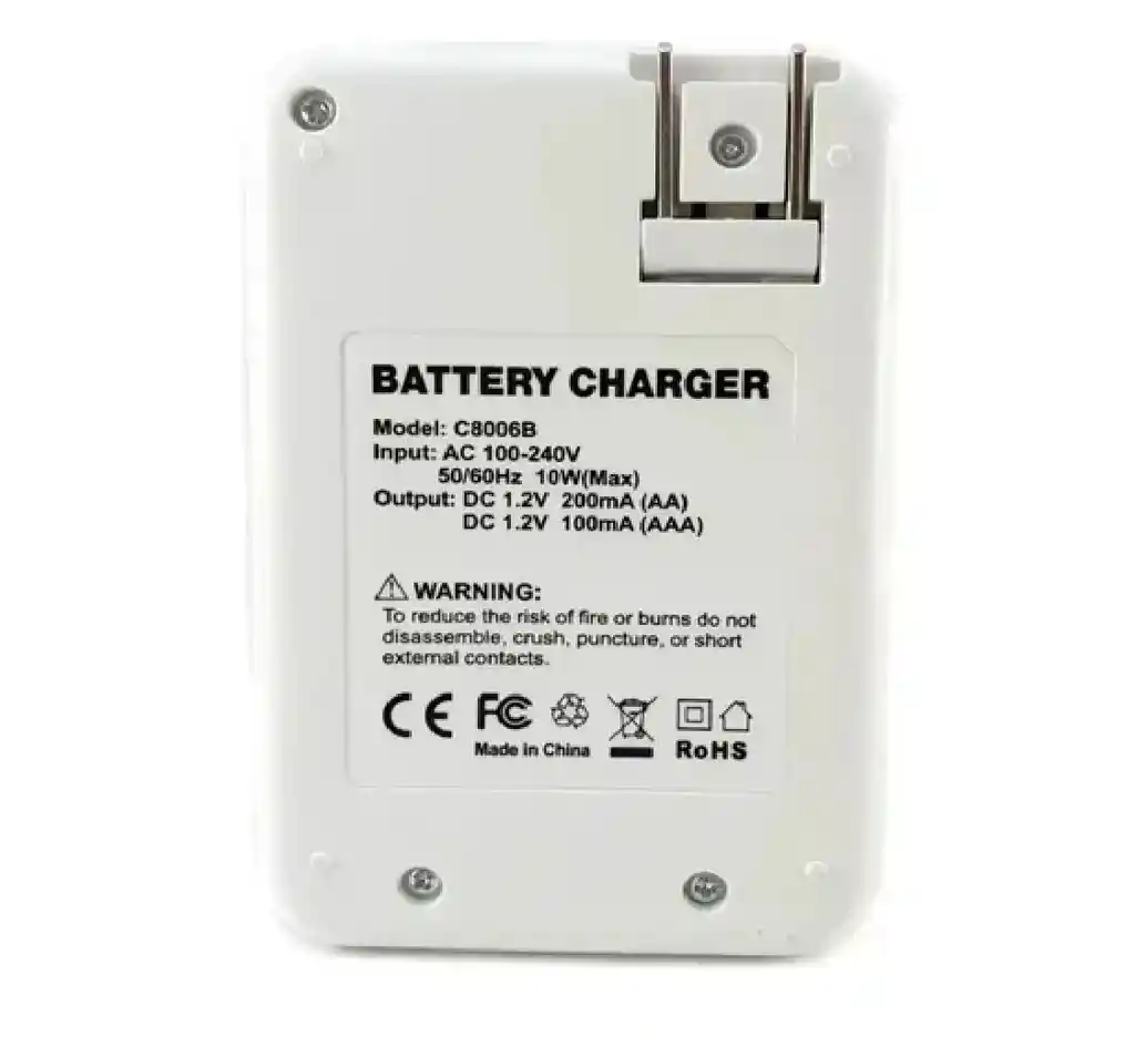 Cargador De Pilas Beston C8006b Mixto Aa/aaa